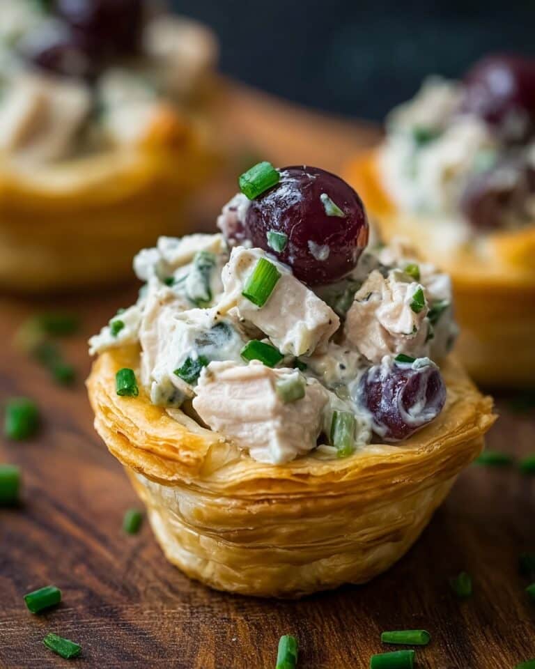 Mouthwatering Chicken Salad in Puff Pastry Cups Recipe