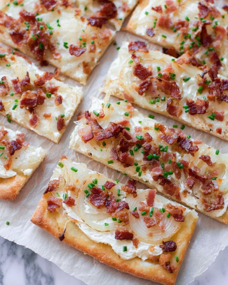 German Bacon and Onion Pizza (Flammkuchen) Recipe