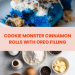 Cookie Monster Cinnamon Rolls Recipe