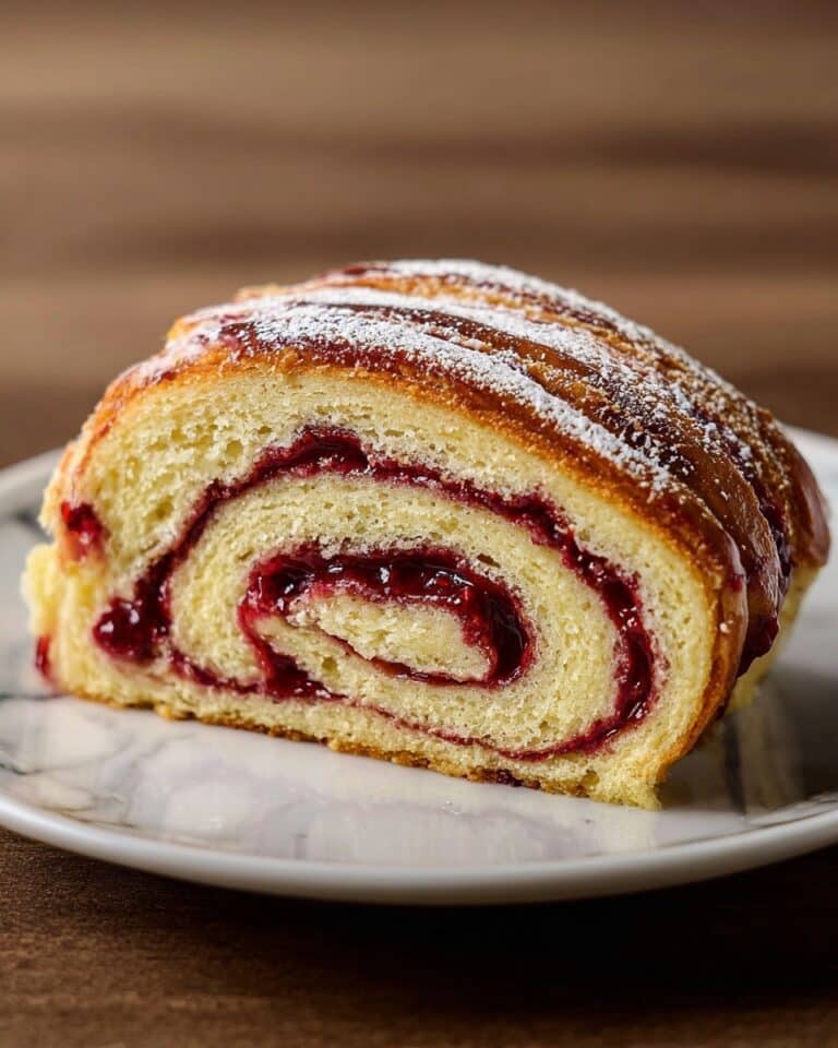 Raspberry Swirl Brioche Loaf Recipe