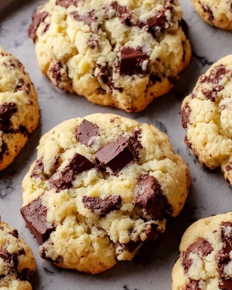 Sweet Chocolate Chip and Toffee Shortbread Cookies Recipe
