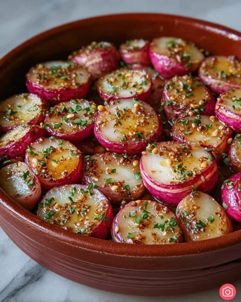 Garlic Herb Roasted Radishes Recipe