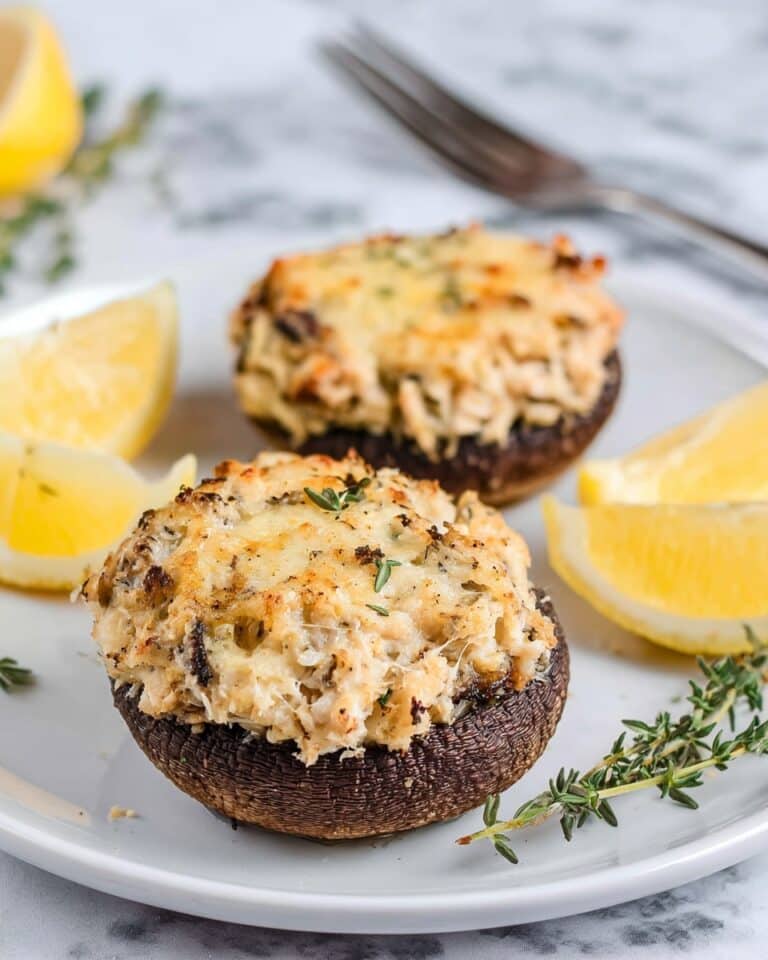 Crab-Stuffed Portobello Mushrooms Recipe