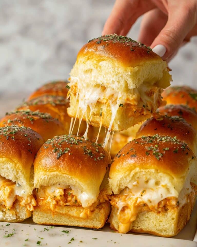 Sheet Pan Buffalo Chicken Sliders Recipe