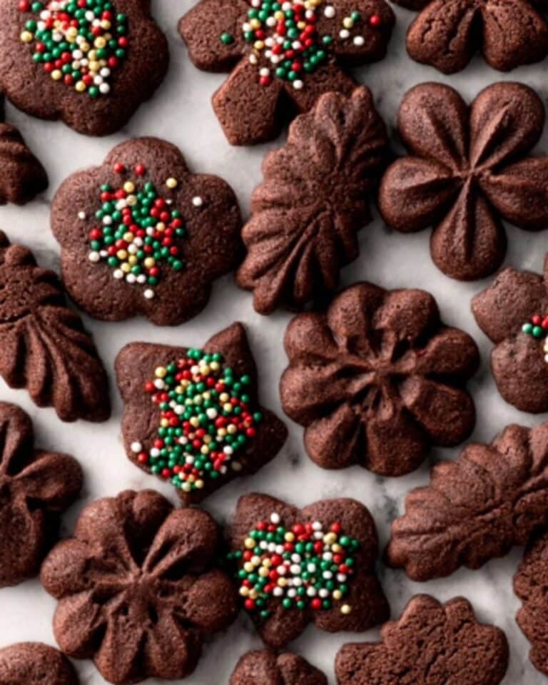 Chocolate Spritz Cookies Recipe