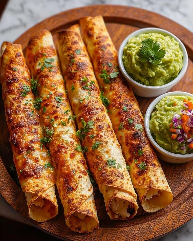 Crunchy Oven-Baked Chicken Taquitos Recipe