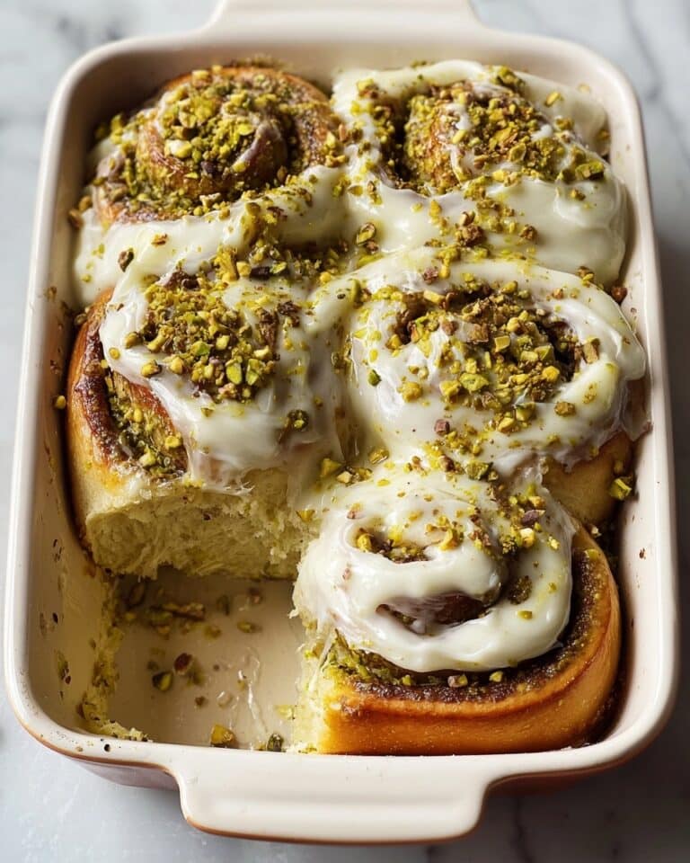 Small Batch Pistachio Cream Cinnamon Rolls Recipe