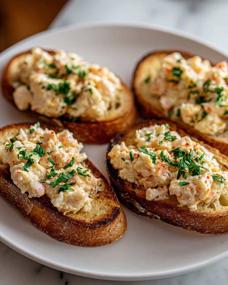 Garlic Butter Crab Toasts Recipe