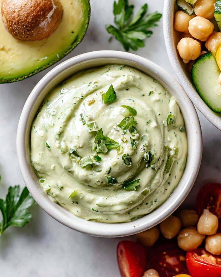 Avocado Greek Yogurt Dressing Recipe