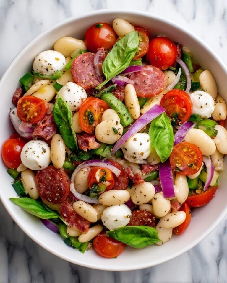 Pizza Bean Salad with Hot Honey Oregano Dressing Recipe