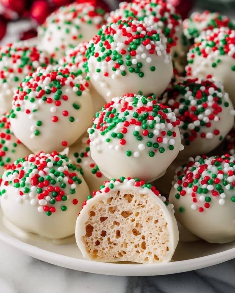 Christmas Rice Crispy Treats Balls Recipe
