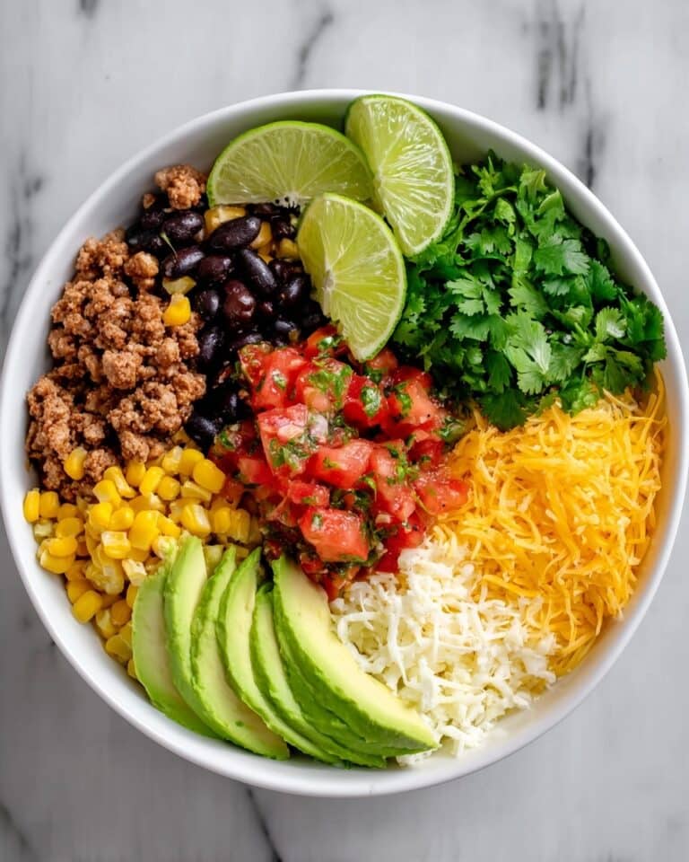 Cheese Bowl with Ground Beef, Black Beans, and Avocado Recipe