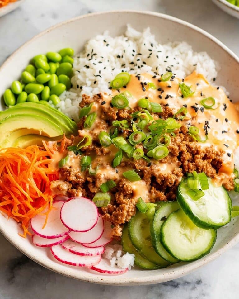 Ground Turkey Rice Bowls with Spicy Bang Bang Sauce Recipe