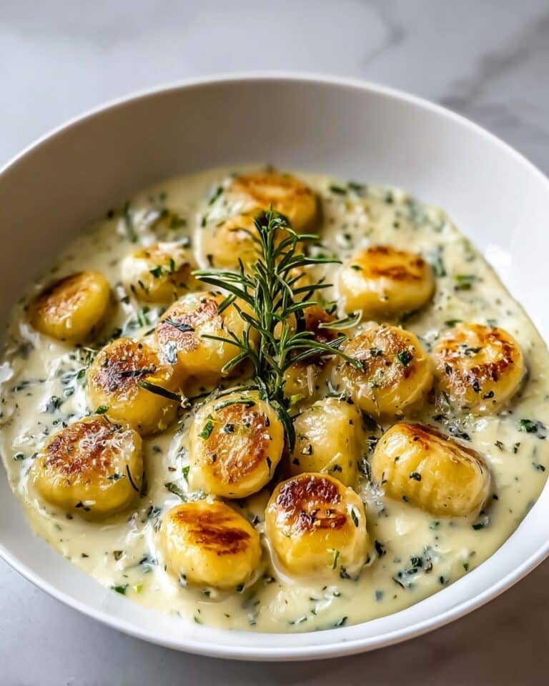 Heavenly Millionaire Gnocchi with Creamy Parmesan Sauce Recipe