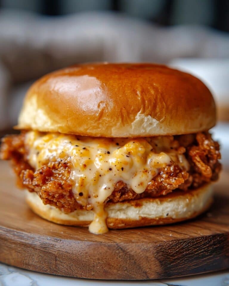 Cajun Chicken Sloppy Joes with Creamy Cheese Sauce Recipe