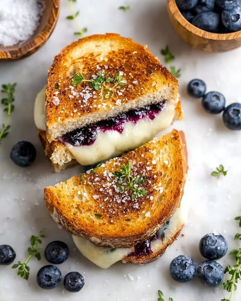 Crispy Blueberry Grilled Cheese Recipe