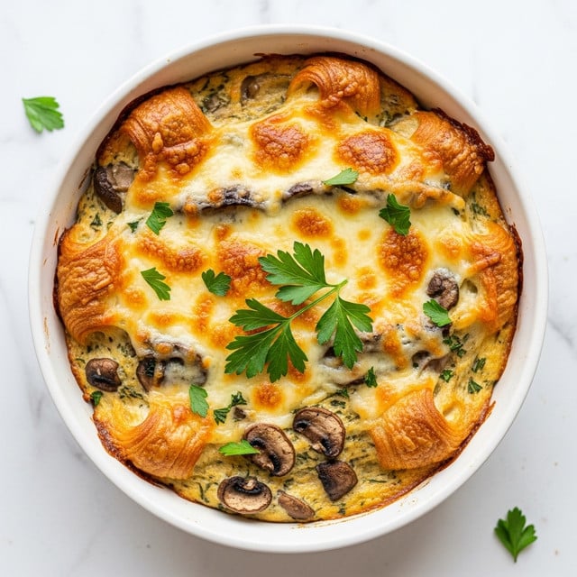 Irresistible Overnight Croissant Breakfast Casserole Recipe