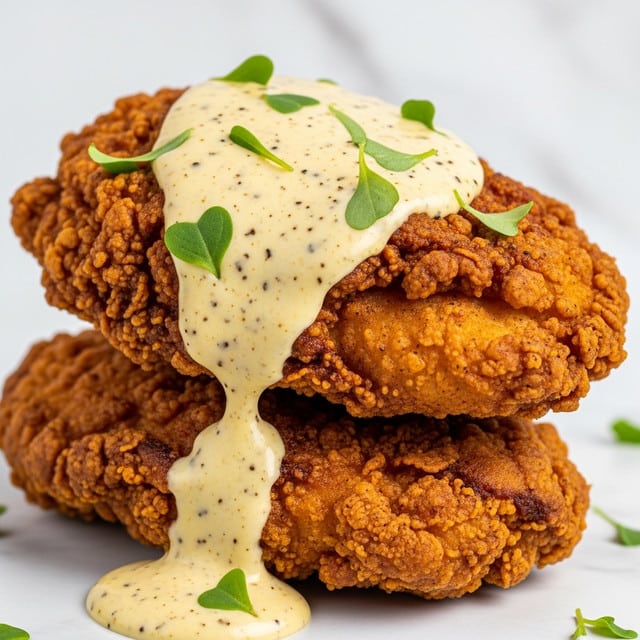 Pretzel Chicken with Mustard-Cheddar Sauce Recipe