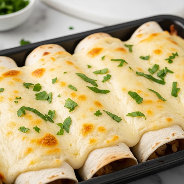 Creamy White Chicken Enchiladas Recipe