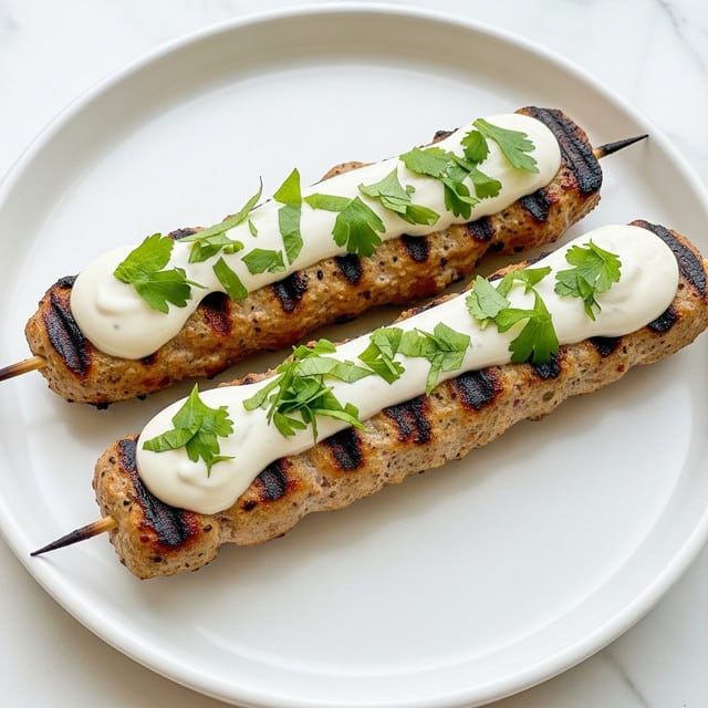 Chicken Kofta with Garlic Yogurt Sauce Recipe