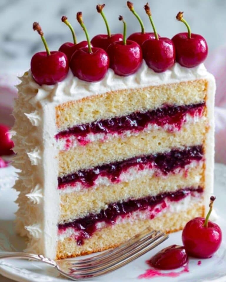 Cherry Layer Cake with Cherry Cream Cheese Frosting Recipe