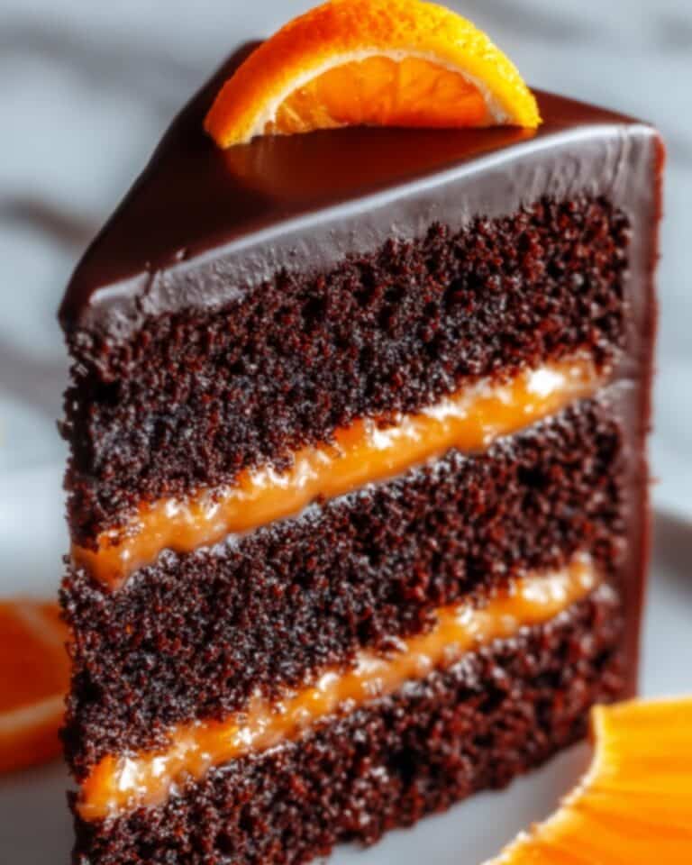 Chocolate Orange Layer Cake with Ganache Recipe