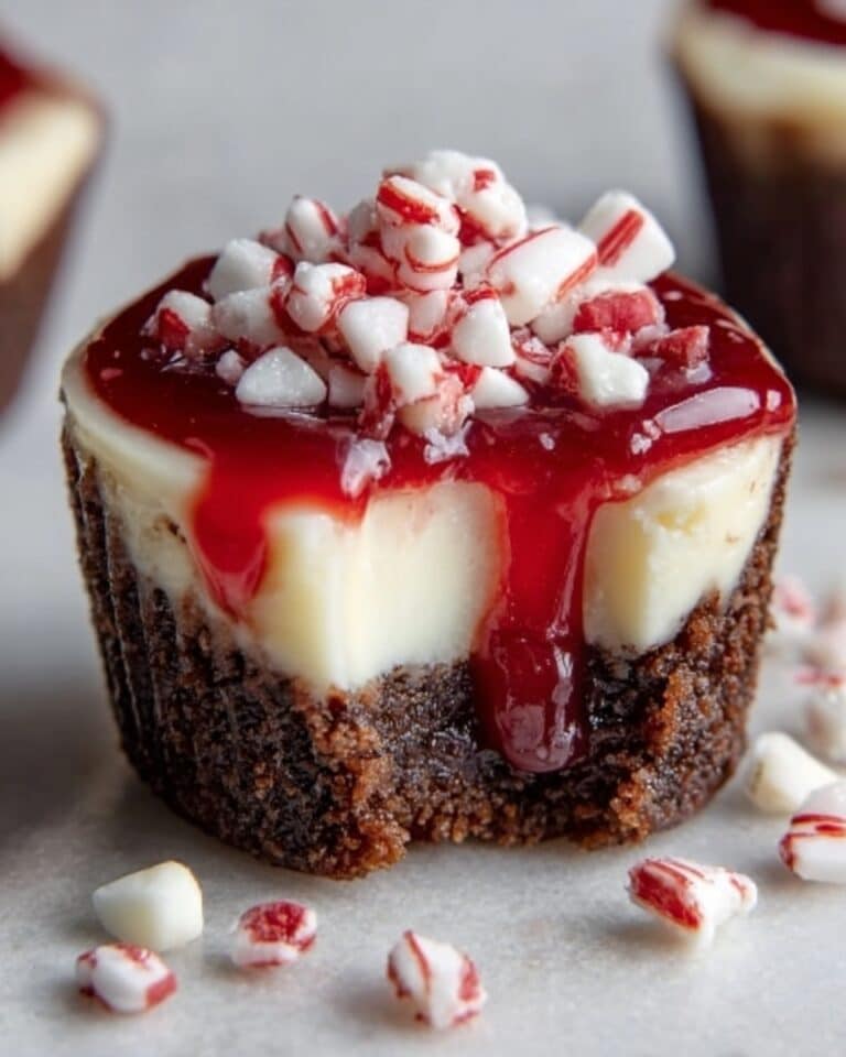 Chocolate Peppermint Cookie Cups with Peppermint Cheesecake Filling Recipe