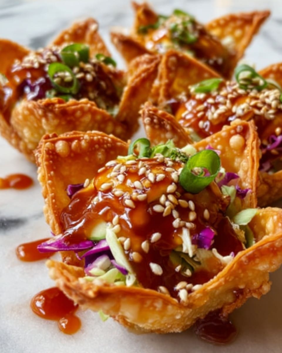 A blue rectangular baking dish filled with five rolled enchiladas lined side by side, each covered with a melted layer of golden and white cheese that looks bubbly and slightly browned on top. Beneath the cheese, a rich red sauce peeks out around the edges and between the tortillas. Small green cilantro leaves are sprinkled over the top along with a light sprinkle of black pepper. The dish is placed on a white marbled surface with a small bowl of green herbs visible to the side. photo taken with an iphone --ar 4:5 --v 7
