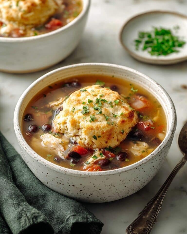 Chipotle Chicken Soup with Cornmeal Dumplings Recipe