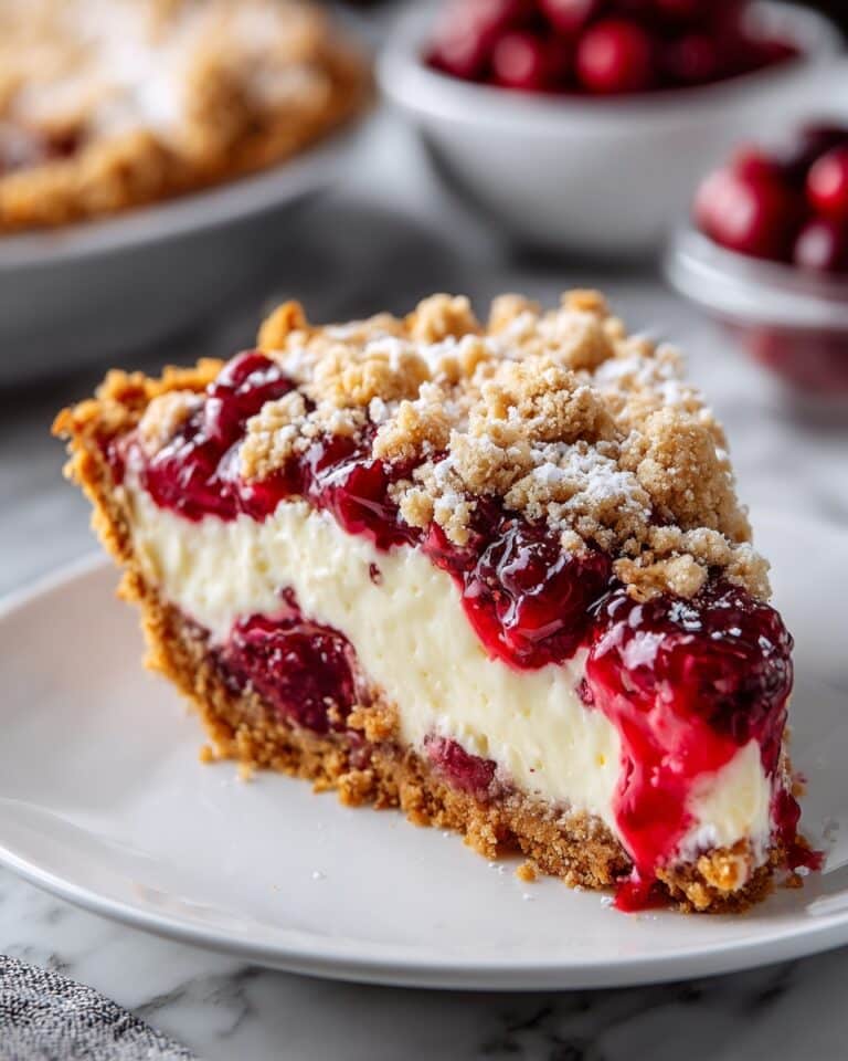 Cranberry Cream Cheese Crumb Pie Recipe