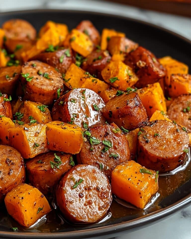 Sausage and Sweet Potatoes Skillet Recipe