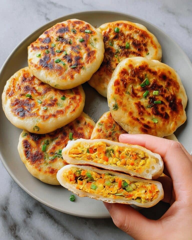 Chinese-Style Savoury Stuffed Breakfast Pancakes Recipe