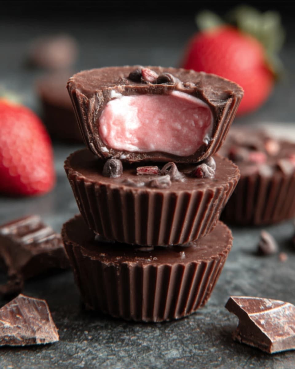 Strawberry Cream Chocolates Recipe - Recipe Image