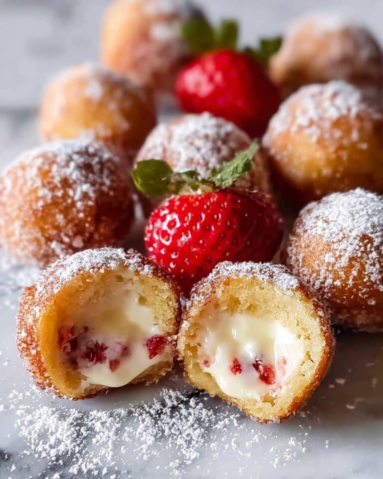 Strawberry Cheesecake Donut Holes Recipe