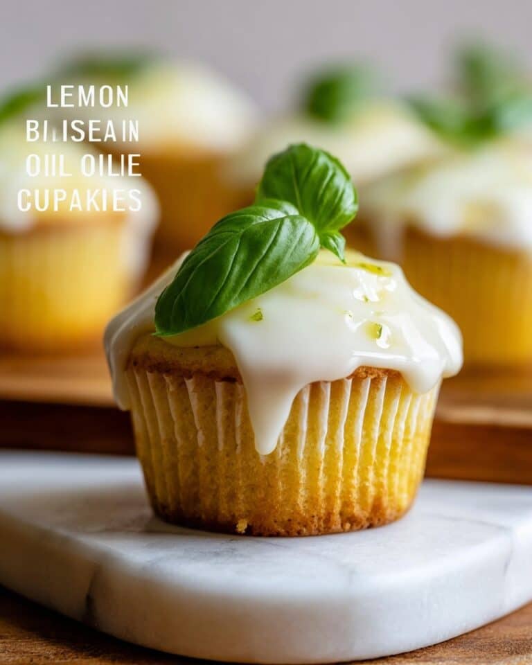 Lemon Basil Olive Oil Cupcakes Recipe