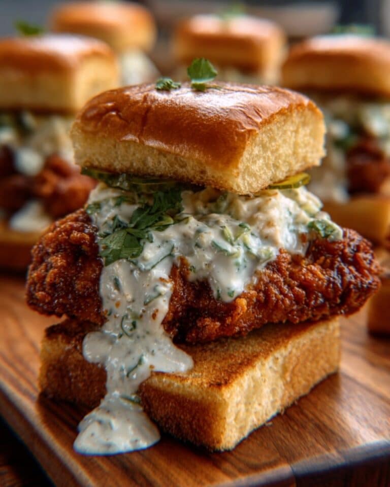 Nashville Hot Chicken Sliders with Dill Pickle Aioli Recipe