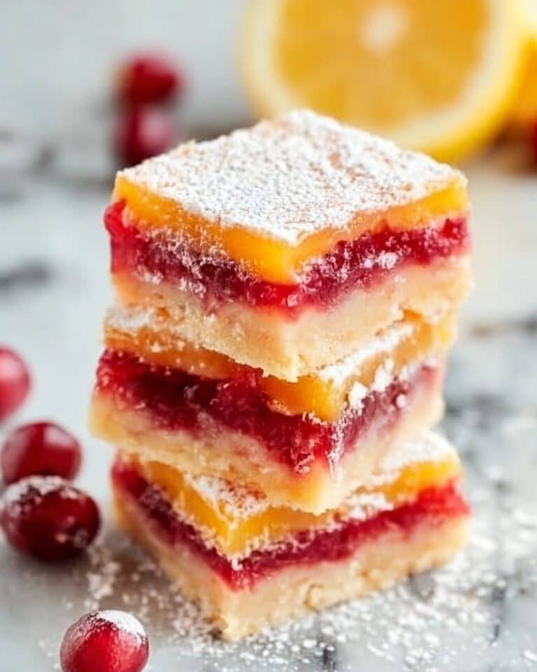 Cranberry Lemon Bars Recipe