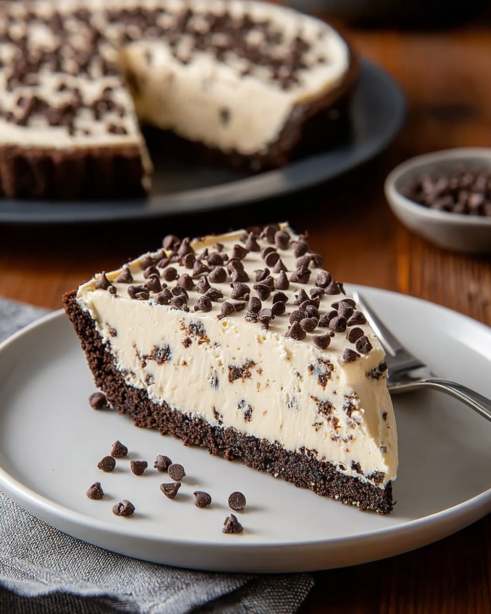 Chocolate Chip Cannoli Pie Recipe - Recipe Image