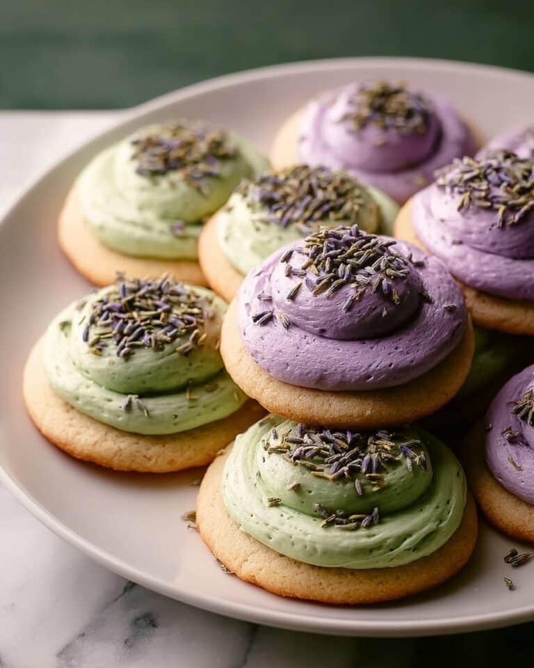 Matcha Sugar Cookies with Lavender Frosting Recipe