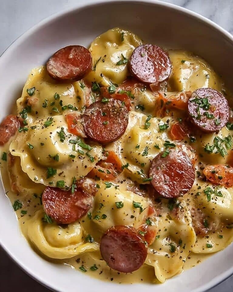 Classic Crockpot Pierogi Casserole with Kielbasa Recipe