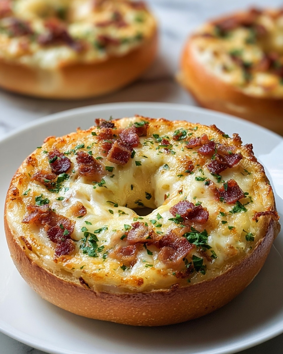 Quiche Stuffed Bagels Recipe - Recipe Image