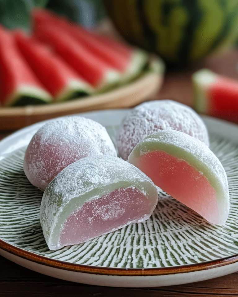 Watermelon Mochi Recipe