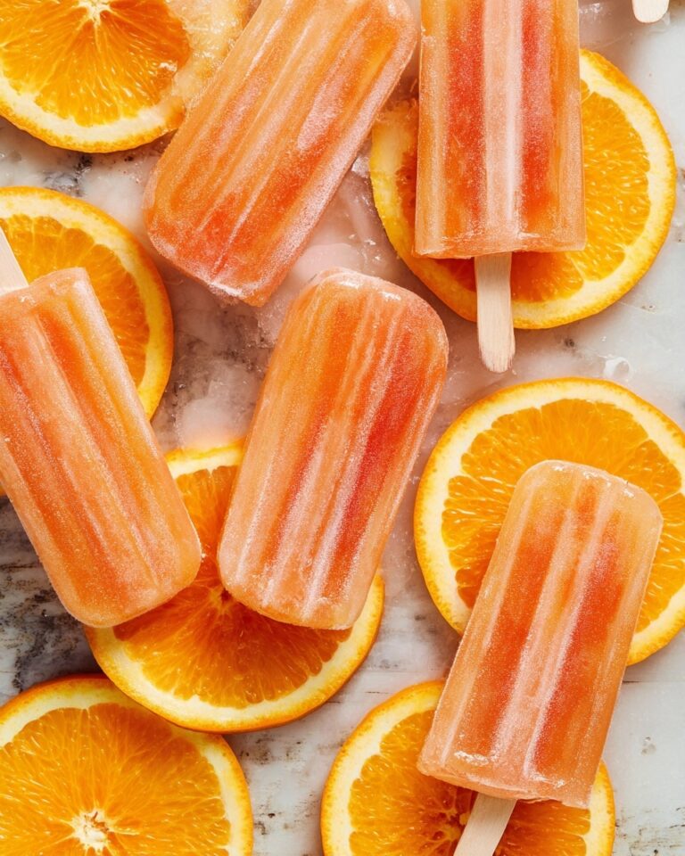 Homemade Orange Popsicles Recipe
