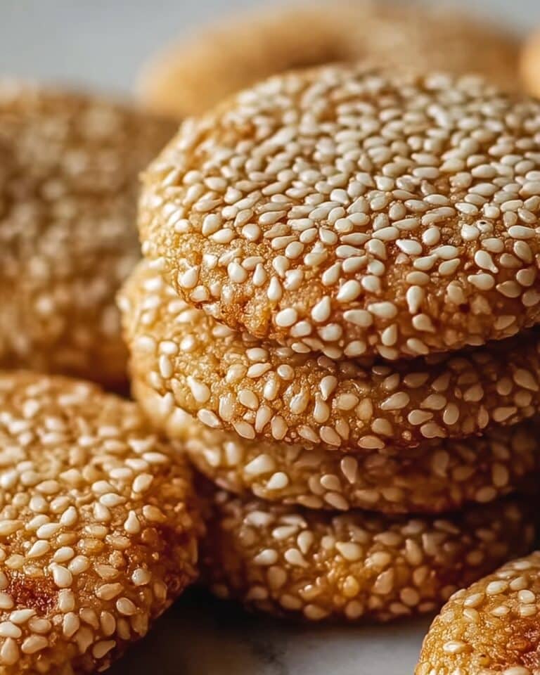 Irresistibly Chewy Sesame Honey Cookies Recipe