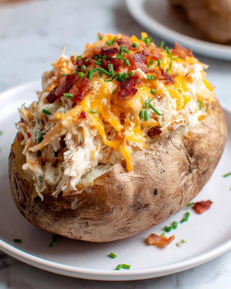 Crack Chicken Stuffed Baked Potatoes Recipe