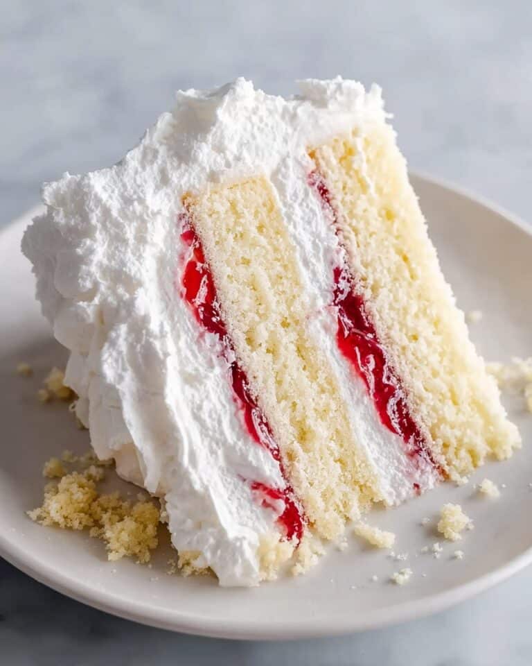 Homemade Raspberry and Cream Angel Food Cake Recipe