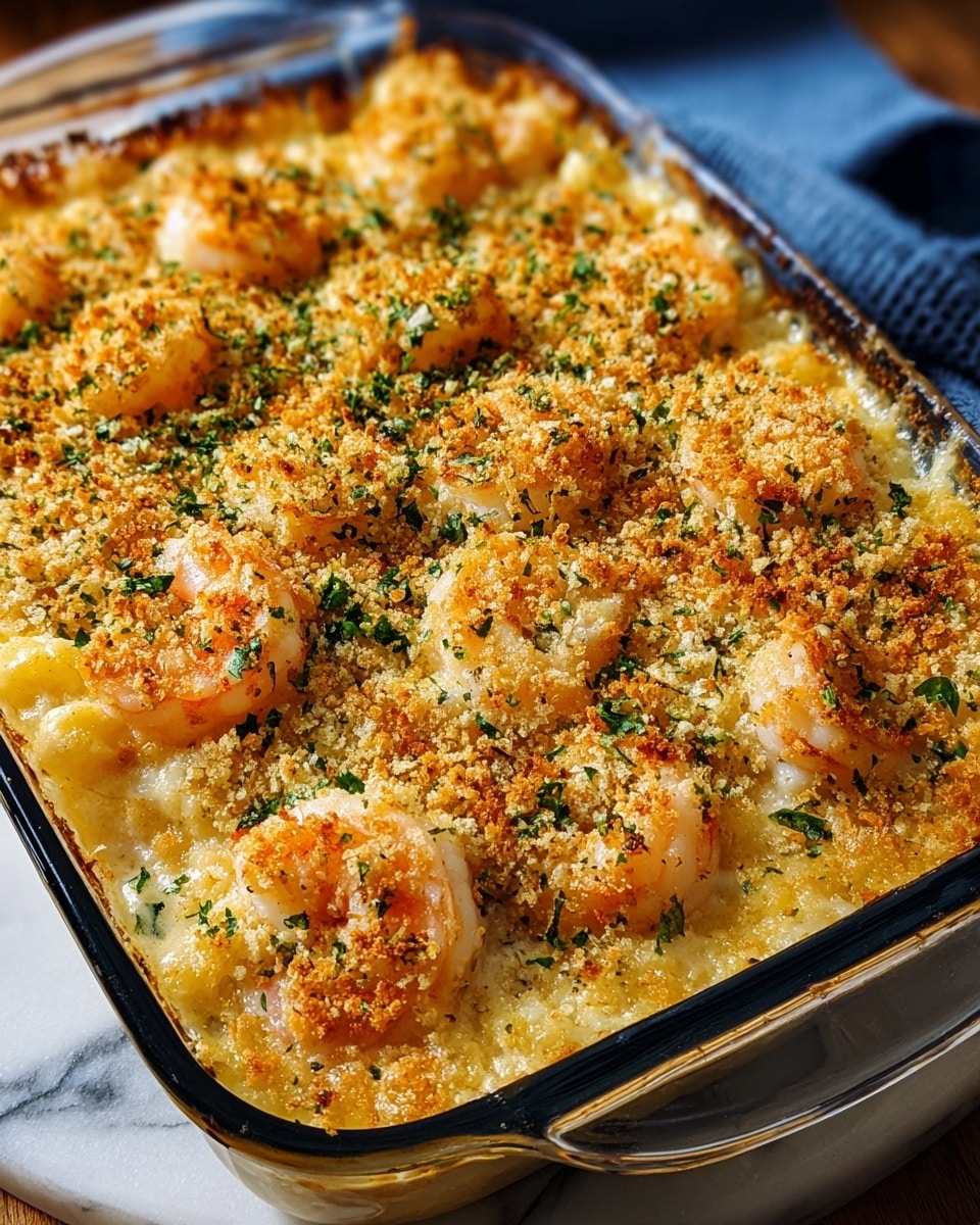 Cheesy Shrimp and Rice Casserole Recipe - Recipe Image