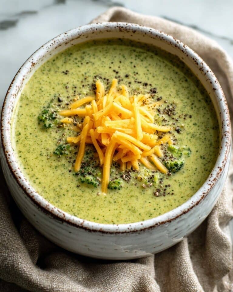 Keto Creamy Broccoli Cheddar Soup Recipe