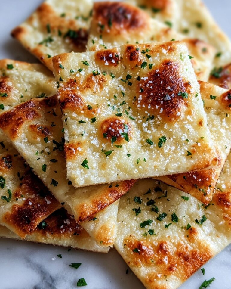 Garlic-Parmesan Air-Fryer Flatbread Chips Recipe