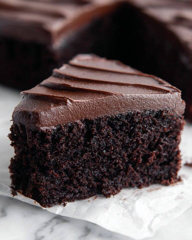 Moist & Fudgy Chocolate Cake Recipe